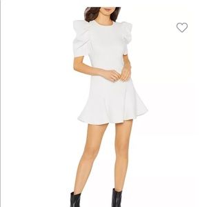 Likely Alia Puff-Sleeved Mini Dress White size 2!  Perfect for graduation!